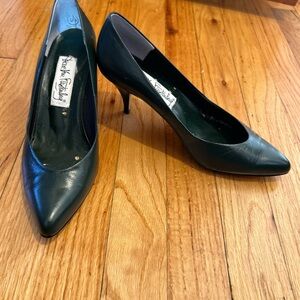 Diane Von Furstenberg Dark Green Heels